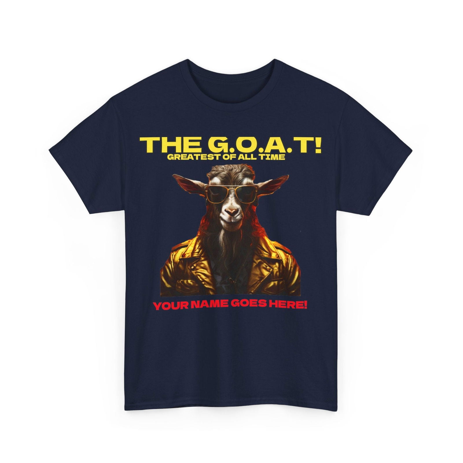 the Goat Your name here Unisex Heavy Cotton Tee - S-Mart Shop Smart Treasures