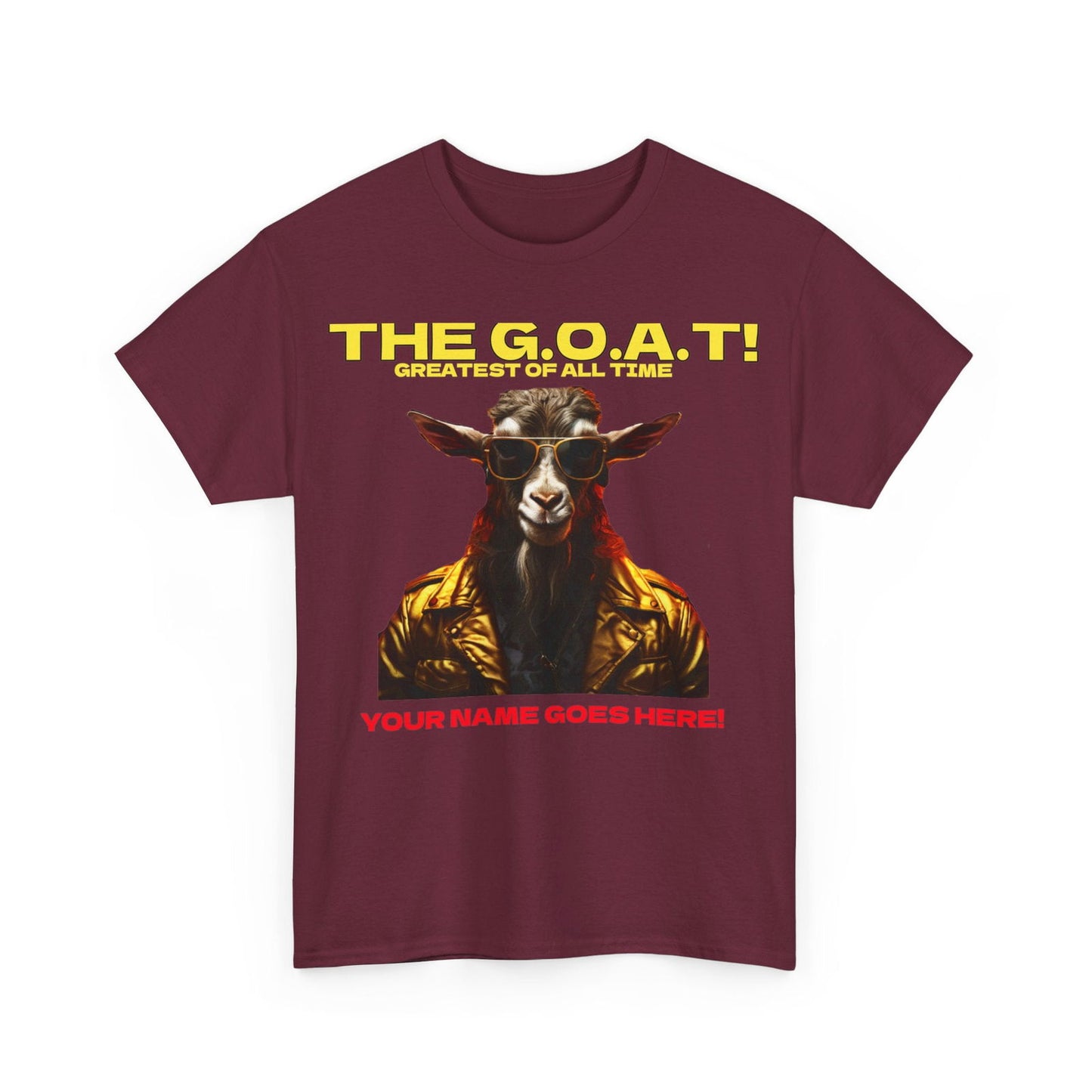 the Goat Your name here Unisex Heavy Cotton Tee - S-Mart Shop Smart Treasures