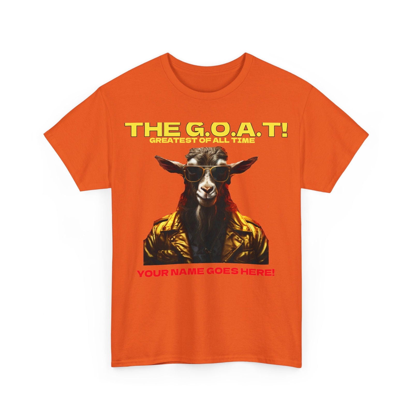 the Goat Your name here Unisex Heavy Cotton Tee - S-Mart Shop Smart Treasures