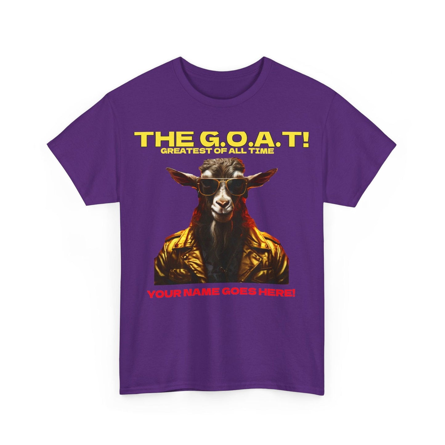 the Goat Your name here Unisex Heavy Cotton Tee - S-Mart Shop Smart Treasures