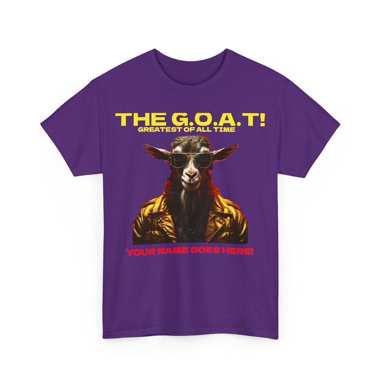 the Goat Your name here Unisex Heavy Cotton Tee - S-Mart Shop Smart Treasures