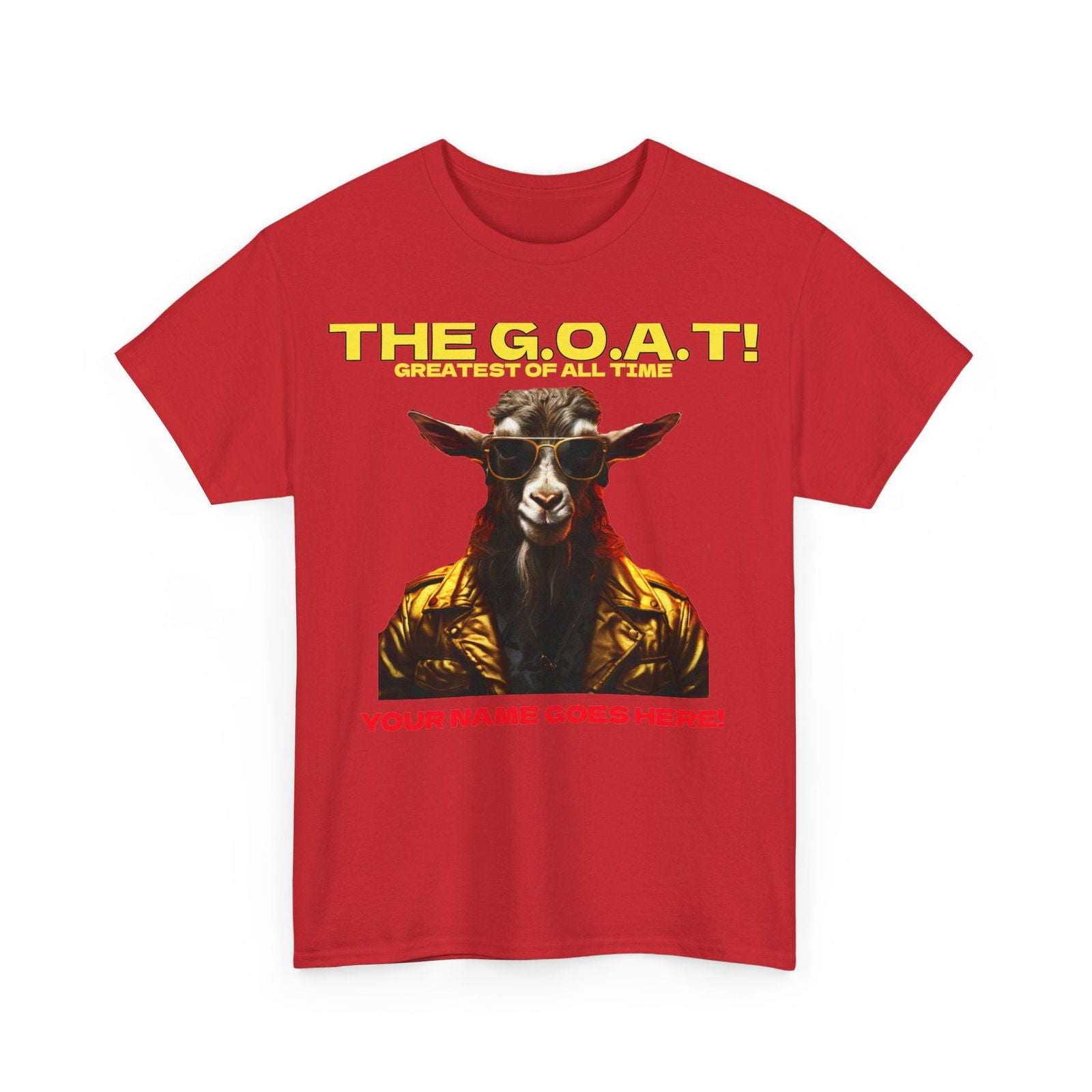 the Goat Your name here Unisex Heavy Cotton Tee - S-Mart Shop Smart Treasures