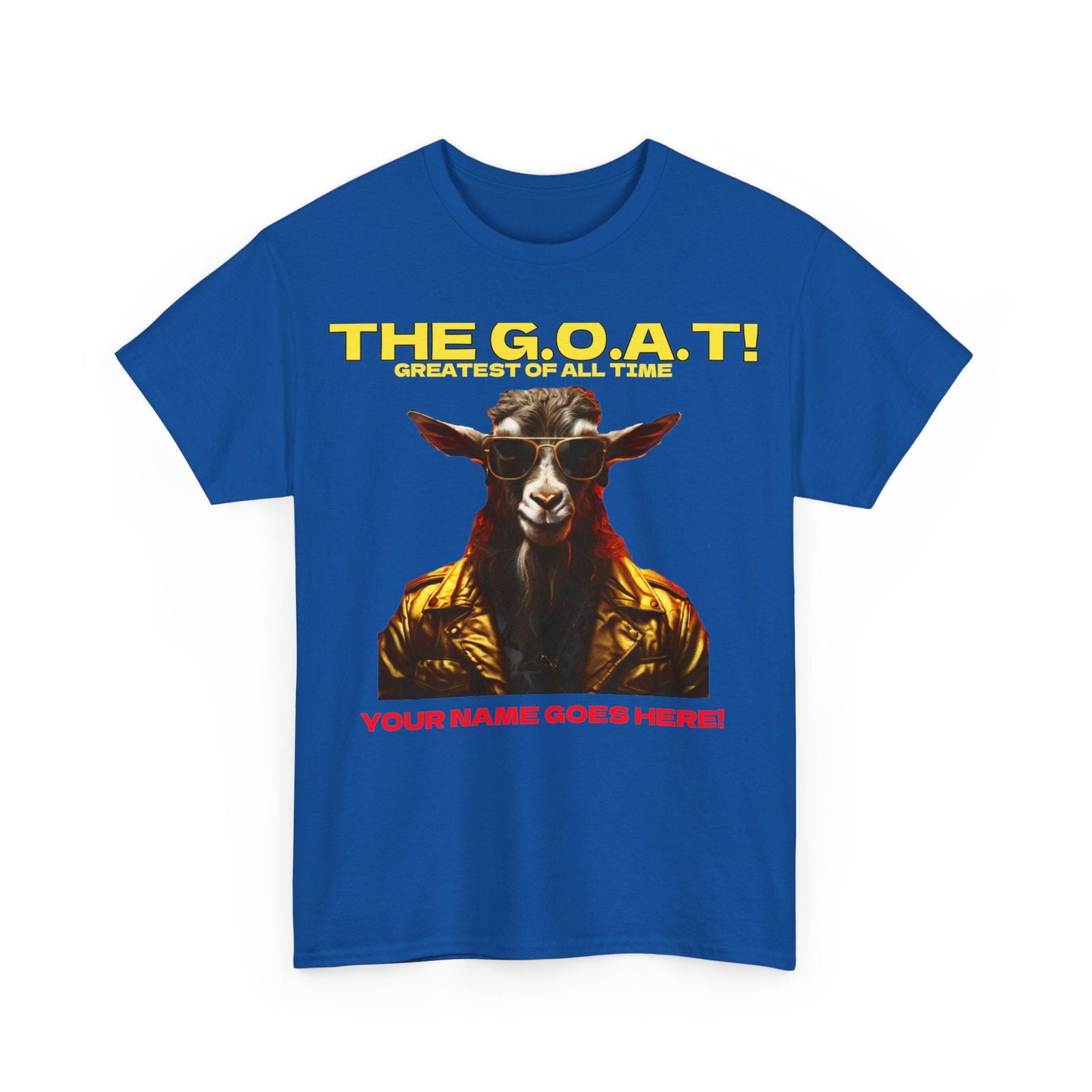 the Goat Your name here Unisex Heavy Cotton Tee - S-Mart Shop Smart Treasures