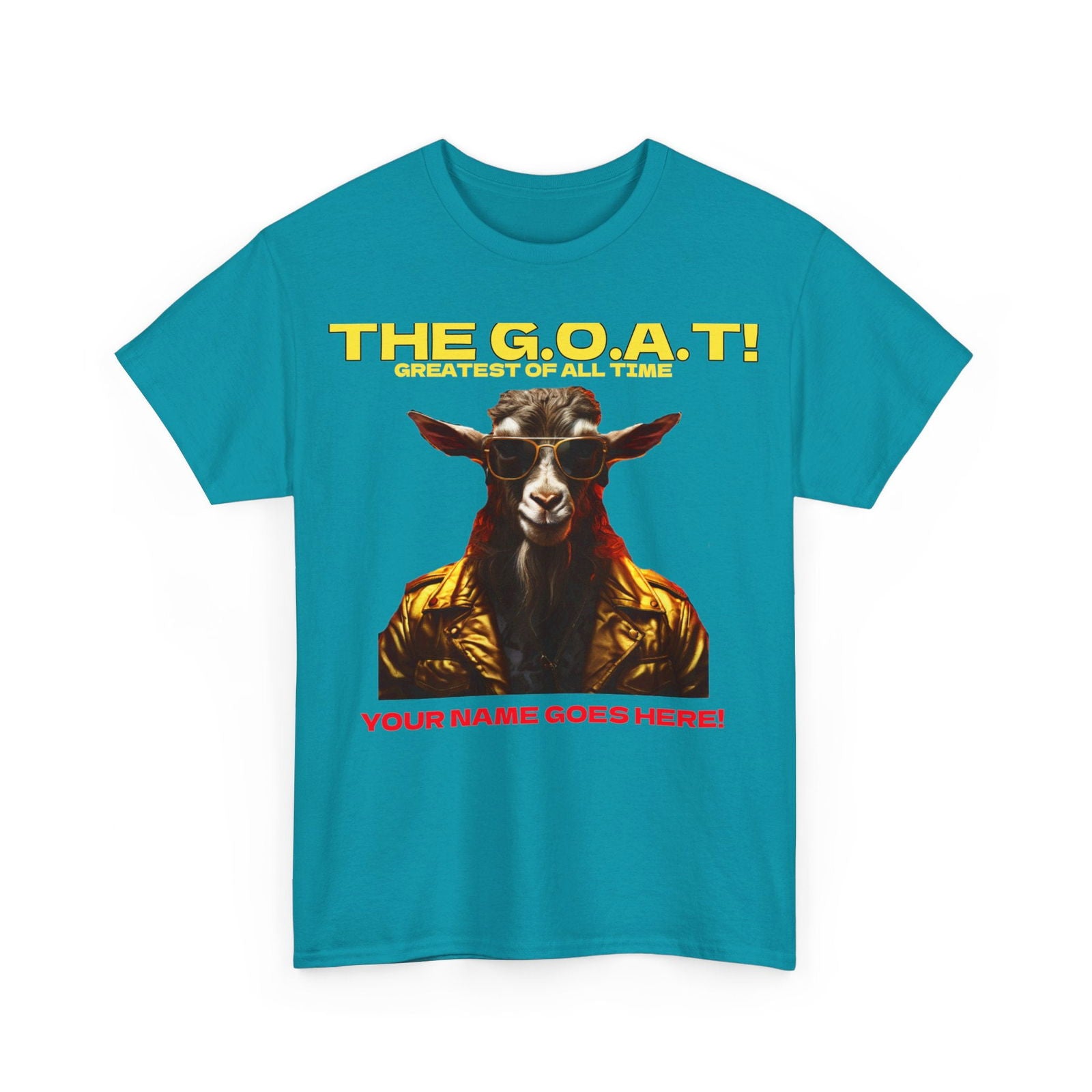 the Goat Your name here Unisex Heavy Cotton Tee - S-Mart Shop Smart Treasures