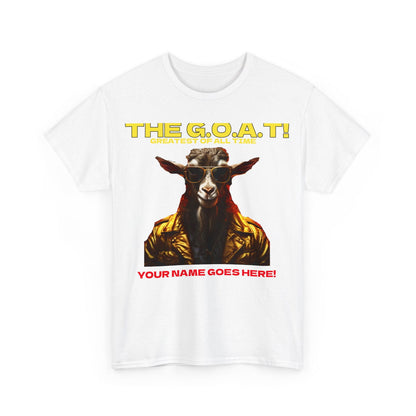 the Goat Your name here Unisex Heavy Cotton Tee - S-Mart Shop Smart Treasures