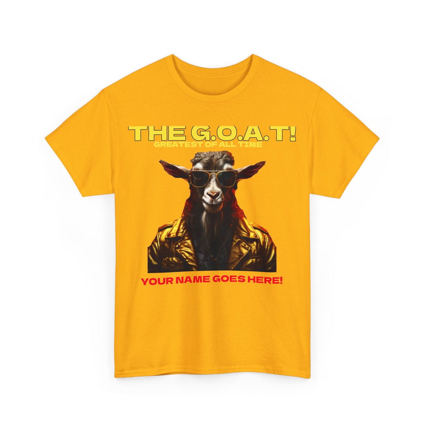 the Goat Your name here Unisex Heavy Cotton Tee - S-Mart Shop Smart Treasures