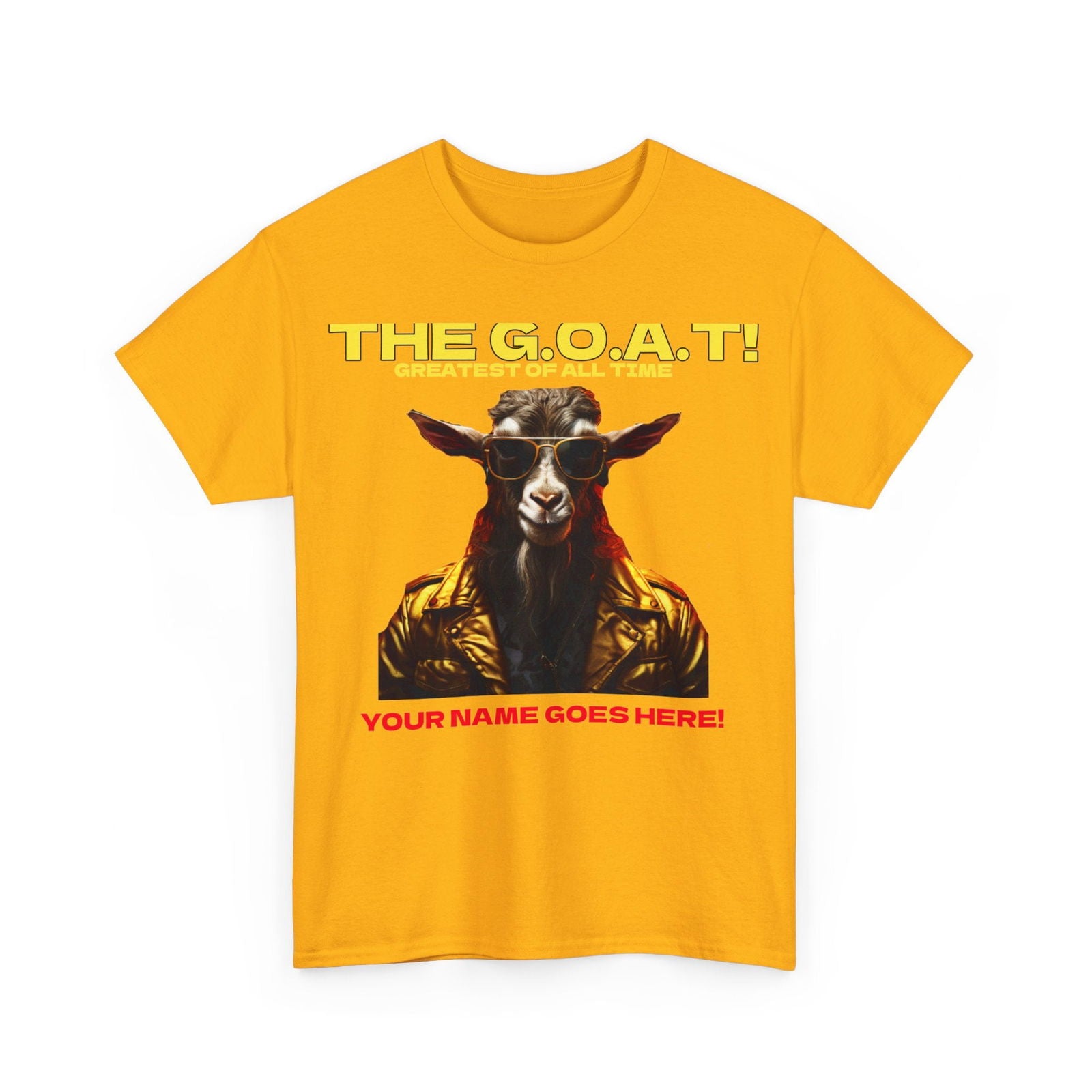 the Goat Your name here Unisex Heavy Cotton Tee - S-Mart Shop Smart Treasures