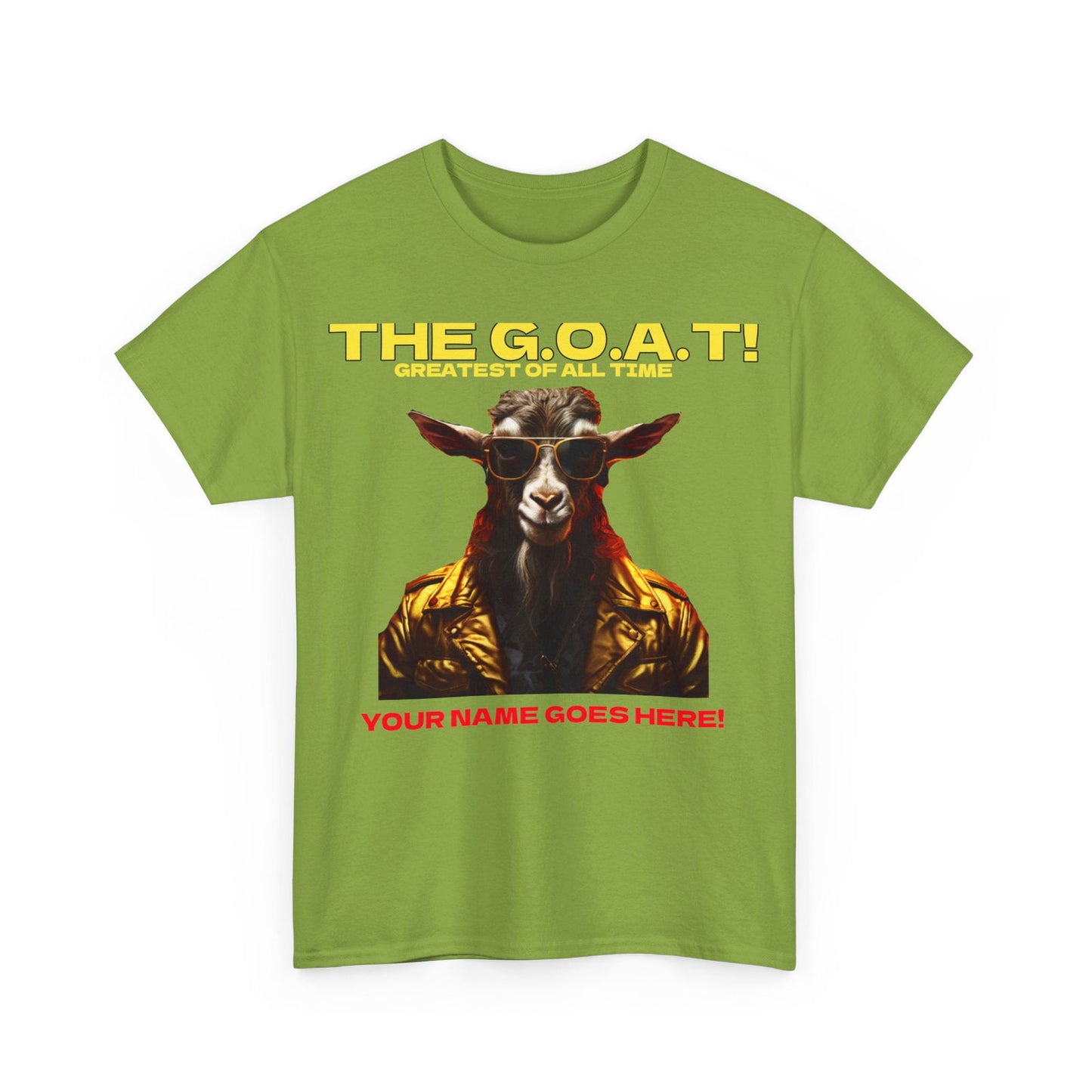 the Goat Your name here Unisex Heavy Cotton Tee - S-Mart Shop Smart Treasures