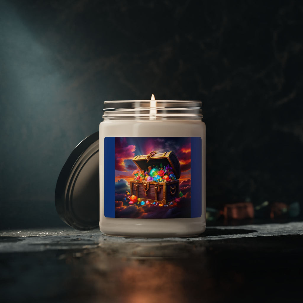 Treasure Chest Scented Soy Candle - 9oz | Colorful Aromatic Bliss for Home Decor - S-Mart Shop Smart Treasures