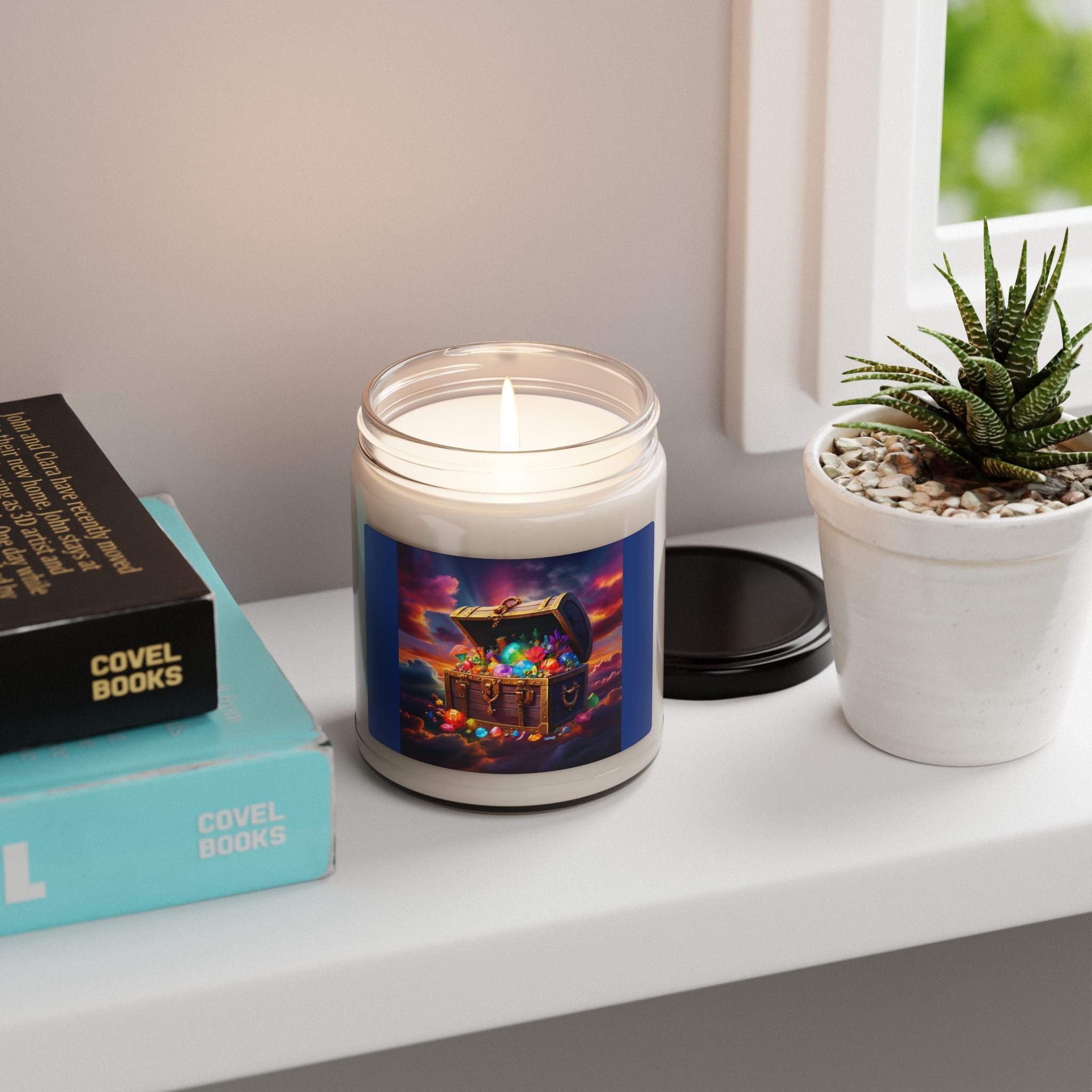 Treasure Chest Scented Soy Candle - 9oz | Colorful Aromatic Bliss for Home Decor - S-Mart Shop Smart Treasures