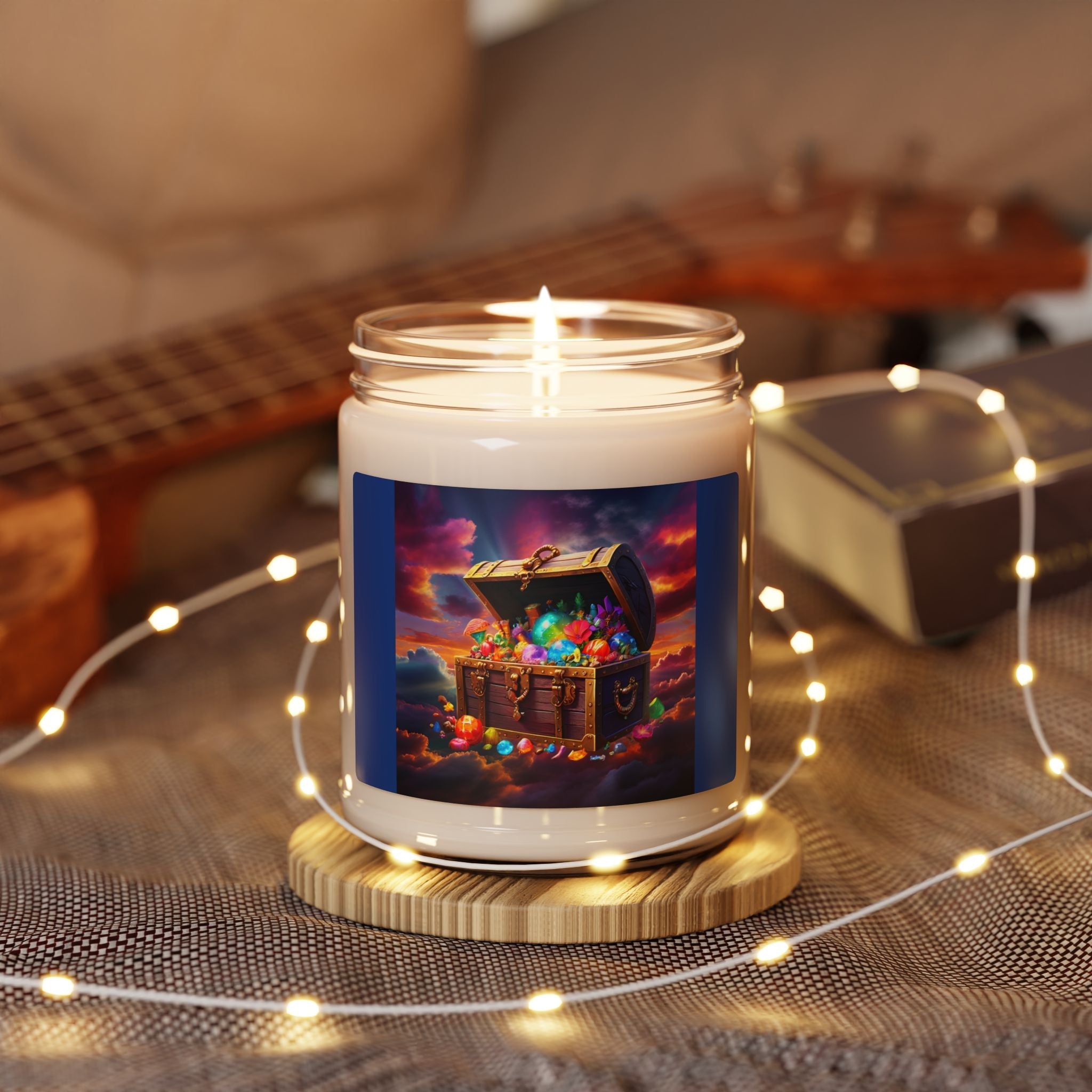 Treasure Chest Scented Soy Candle - 9oz | Colorful Aromatic Bliss for Home Decor - S-Mart Shop Smart Treasures