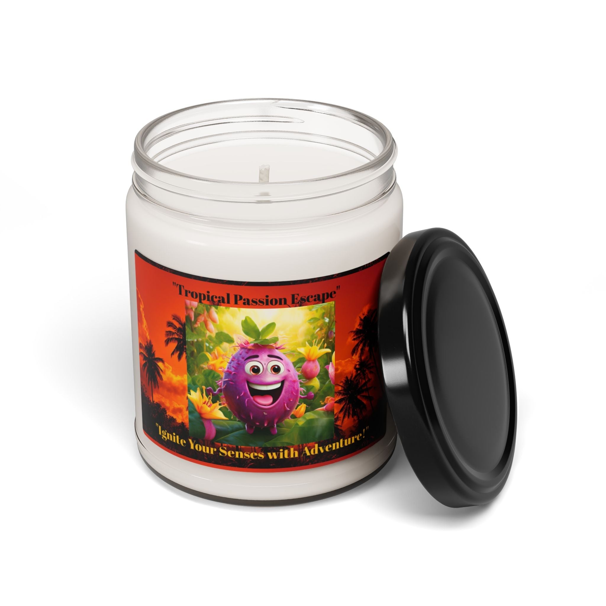 Tropical Passion Escape Candle - Ignite Your Senses with Adventure | 9oz Scented Soy Candle - S-Mart Shop Smart Treasures