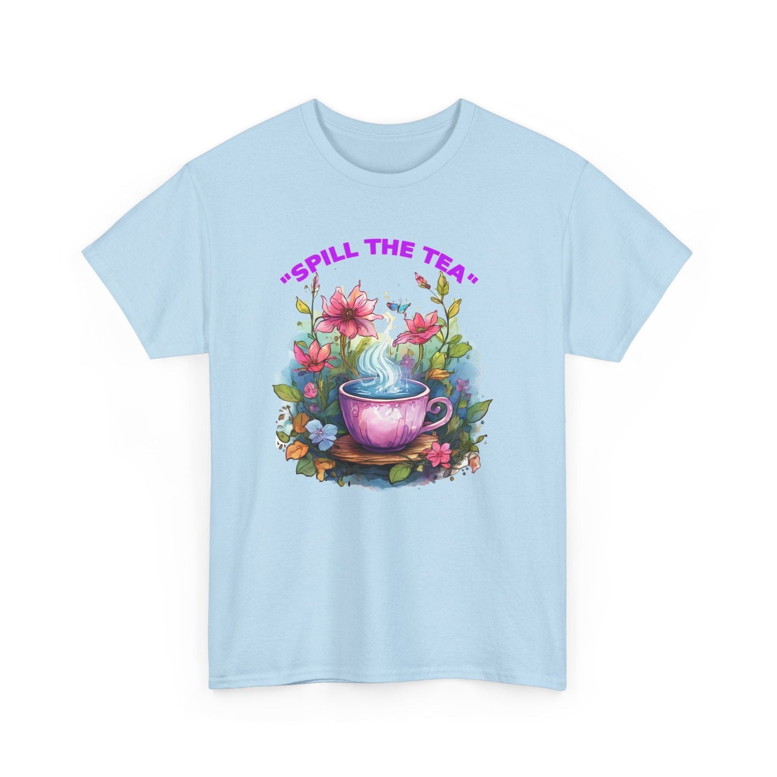 Unisex Tee - Spill the Tea Design - S-Mart Shop Smart Treasures