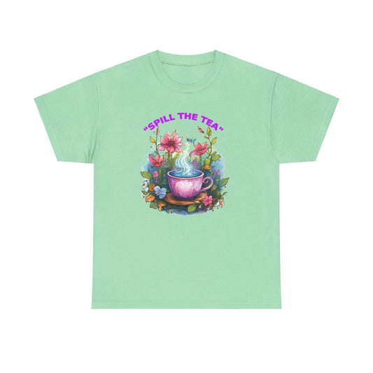 Unisex Tee - Spill the Tea Design - S-Mart Shop Smart Treasures