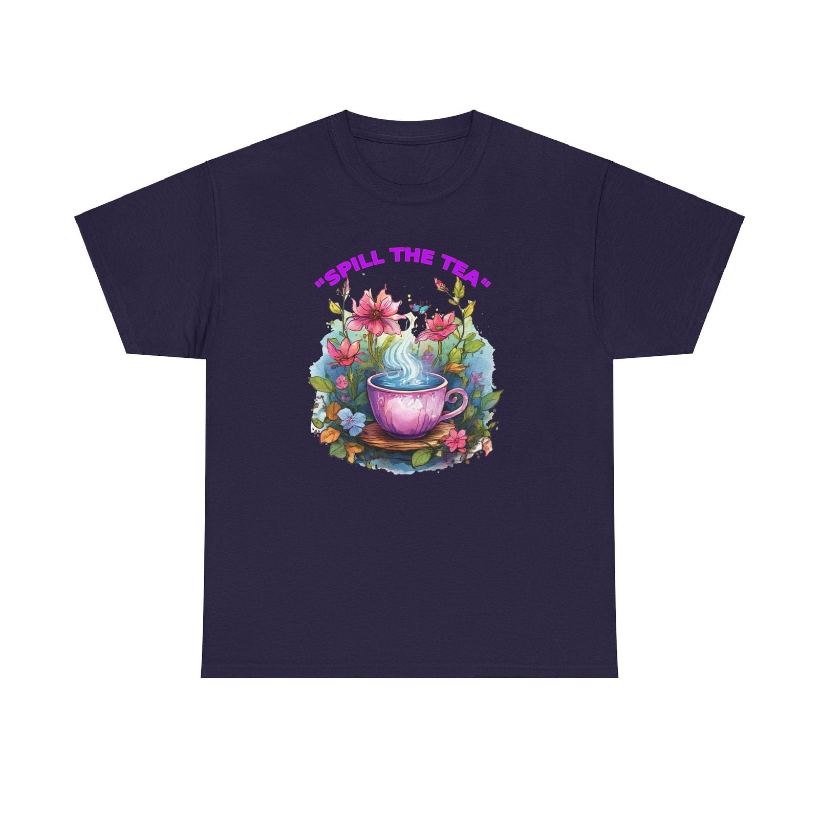 Unisex Tee - Spill the Tea Design - S-Mart Shop Smart Treasures