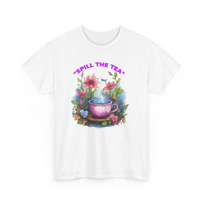Unisex Tee - Spill the Tea Design - S-Mart Shop Smart Treasures