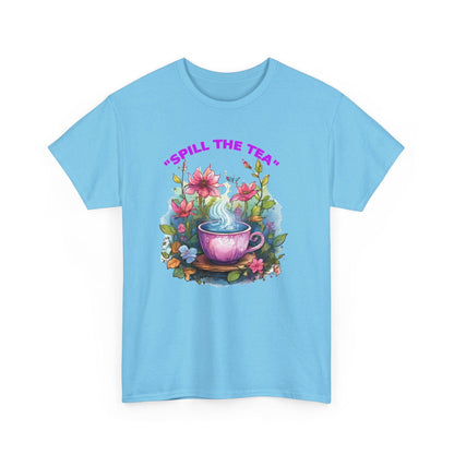 Unisex Tee - Spill the Tea Design - S-Mart Shop Smart Treasures
