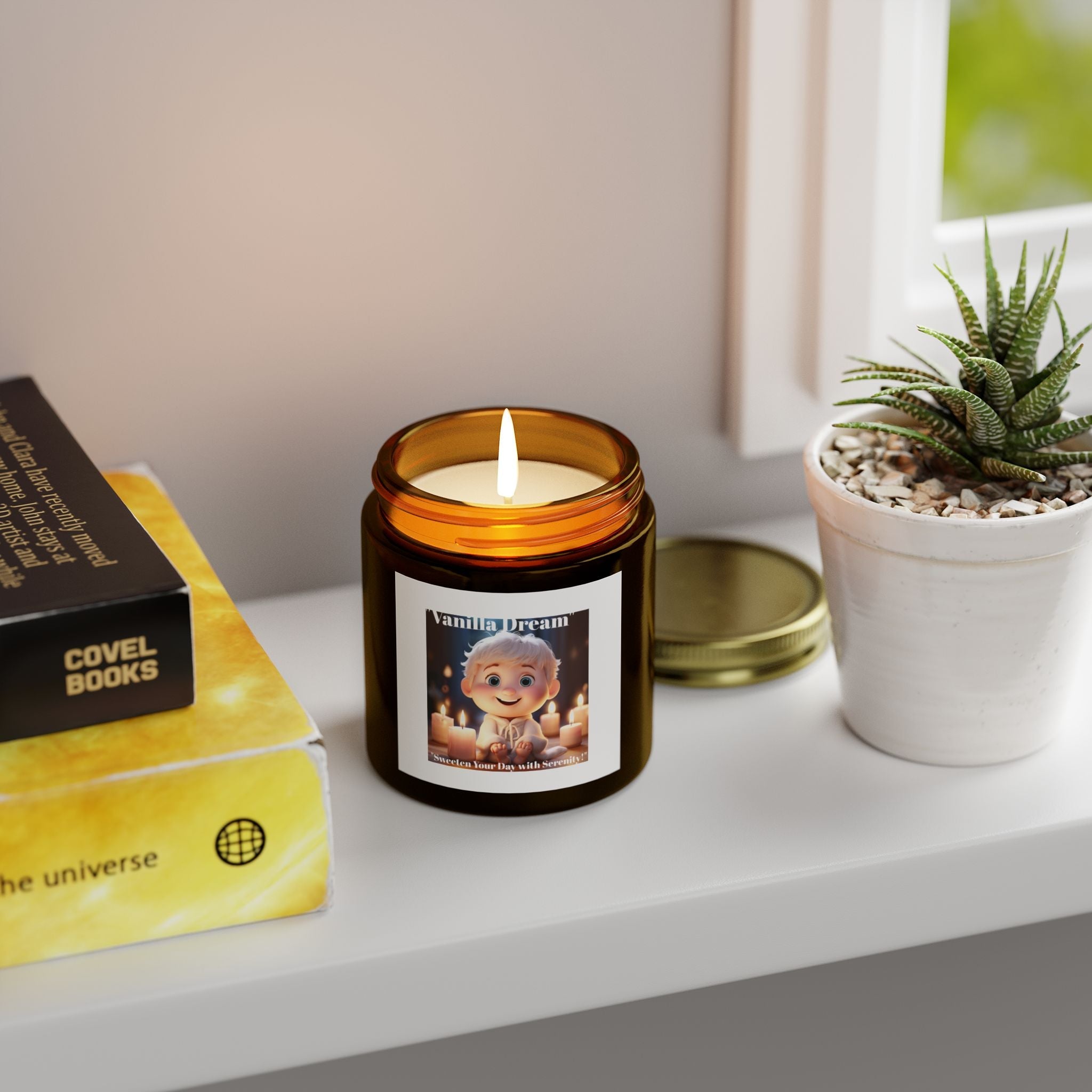 Vanilla Dream Scented Candle - 4oz & 9oz - Cozy Home Fragrance - S-Mart Shop Smart Treasures