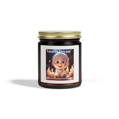 Vanilla Dream Scented Candle - 4oz & 9oz - Cozy Home Fragrance - S-Mart Shop Smart Treasures