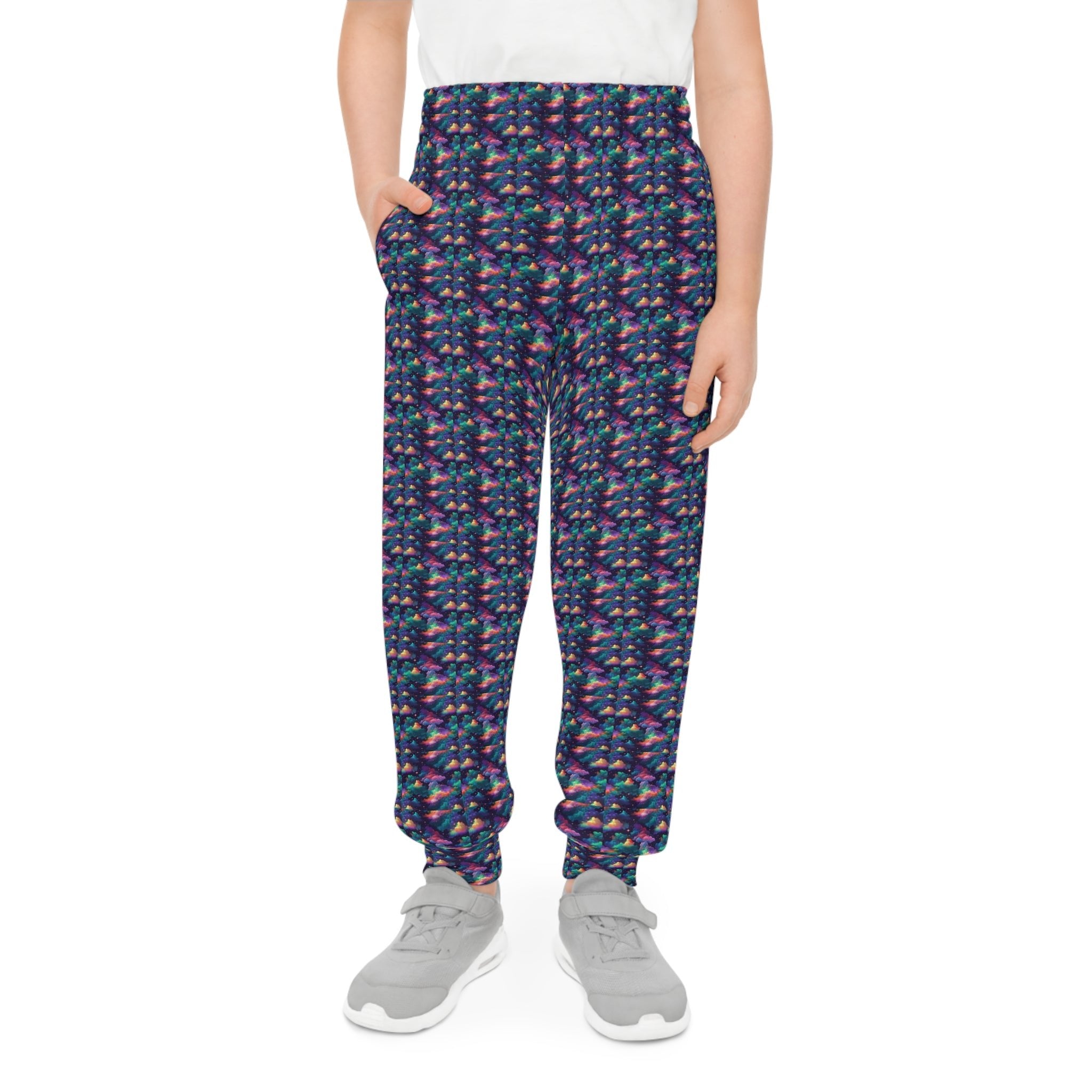 Vibrant Fantasy Clouds Youth Joggers - Soft and Comfortable Activewear for Kids - S-Mart Shop Smart Treasures