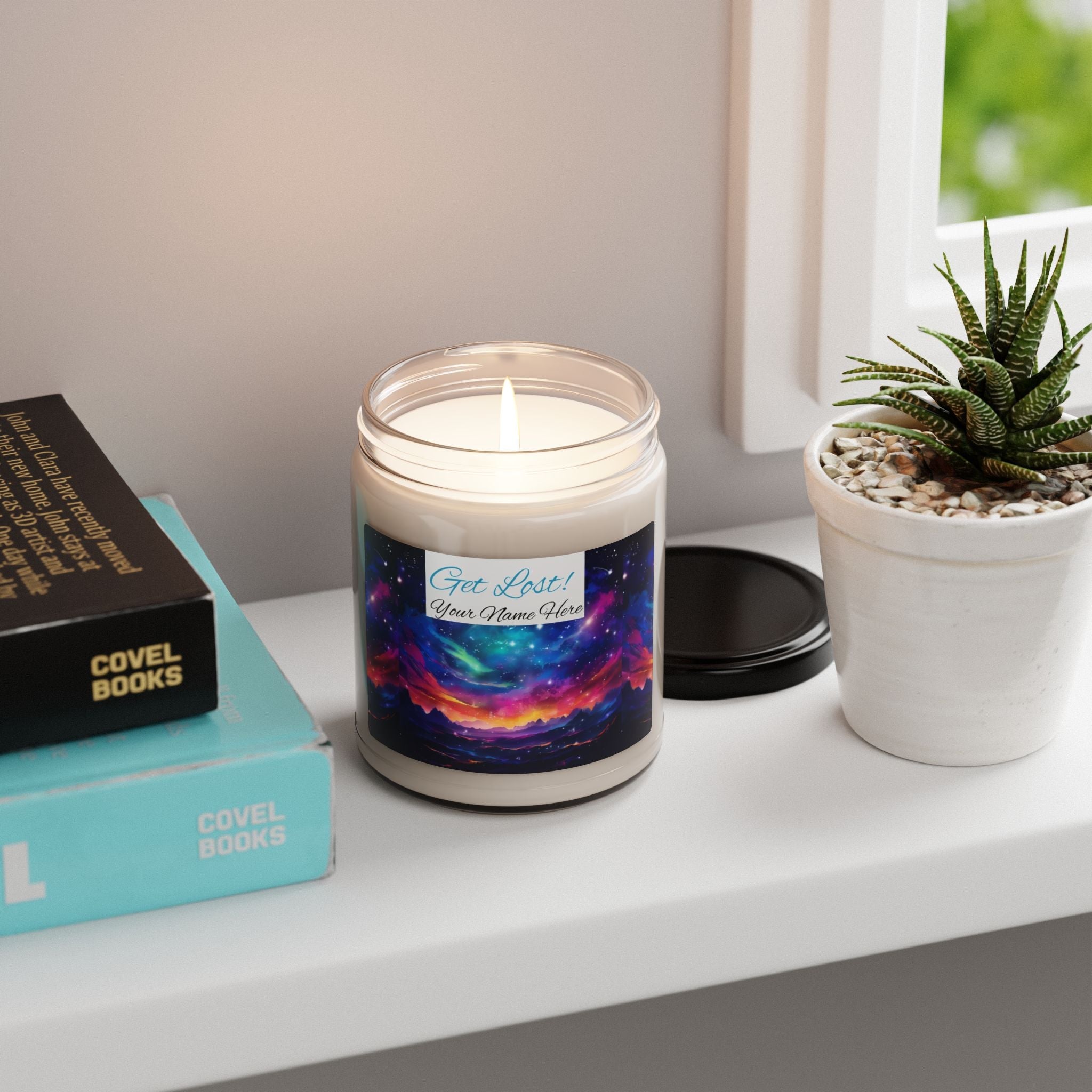 Vibrant Galaxy Get Lost In Space Scented Soy Candle - 9oz - Perfect for Relaxation and Home Décor - S-Mart Shop Smart Treasures