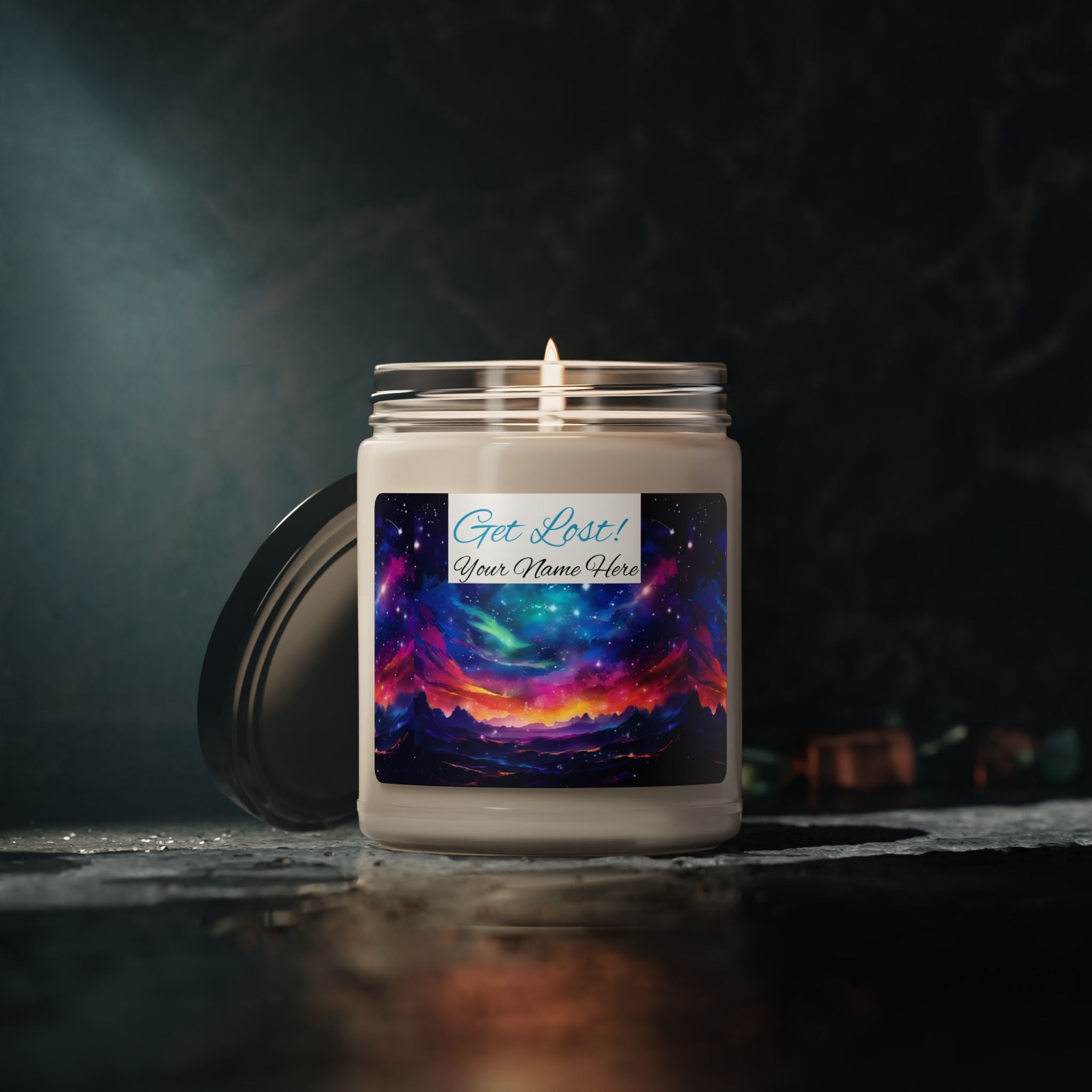 Vibrant Galaxy Get Lost In Space Scented Soy Candle - 9oz - Perfect for Relaxation and Home Décor - S-Mart Shop Smart Treasures