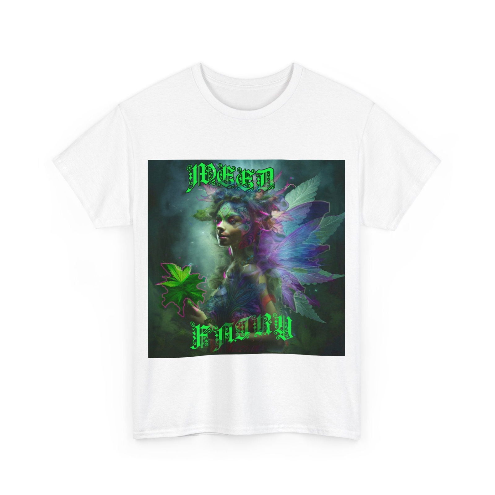 weed Fairy Unisex Heavy Cotton Tee - S-Mart Shop Smart Treasures