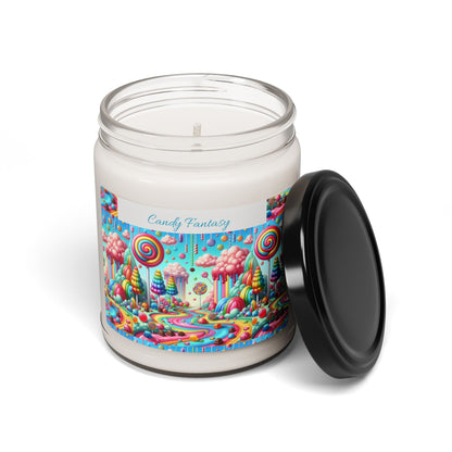 Whimsical Candy Fantasy Scented Soy Candle - 9oz Aromatic Bliss for Home Décor, Gifts, and Celebrations - S-Mart Shop Smart Treasures