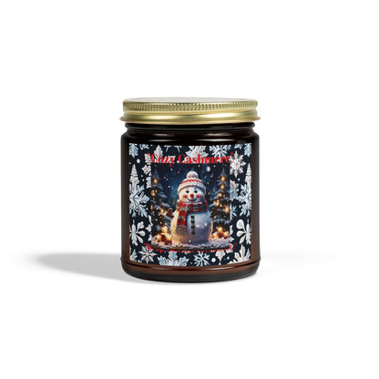 Winter Wonderland Scented Candle - Coconut Apricot Wax (4oz, 9oz) - Holiday Decor and Gift - S-Mart Shop Smart Treasures
