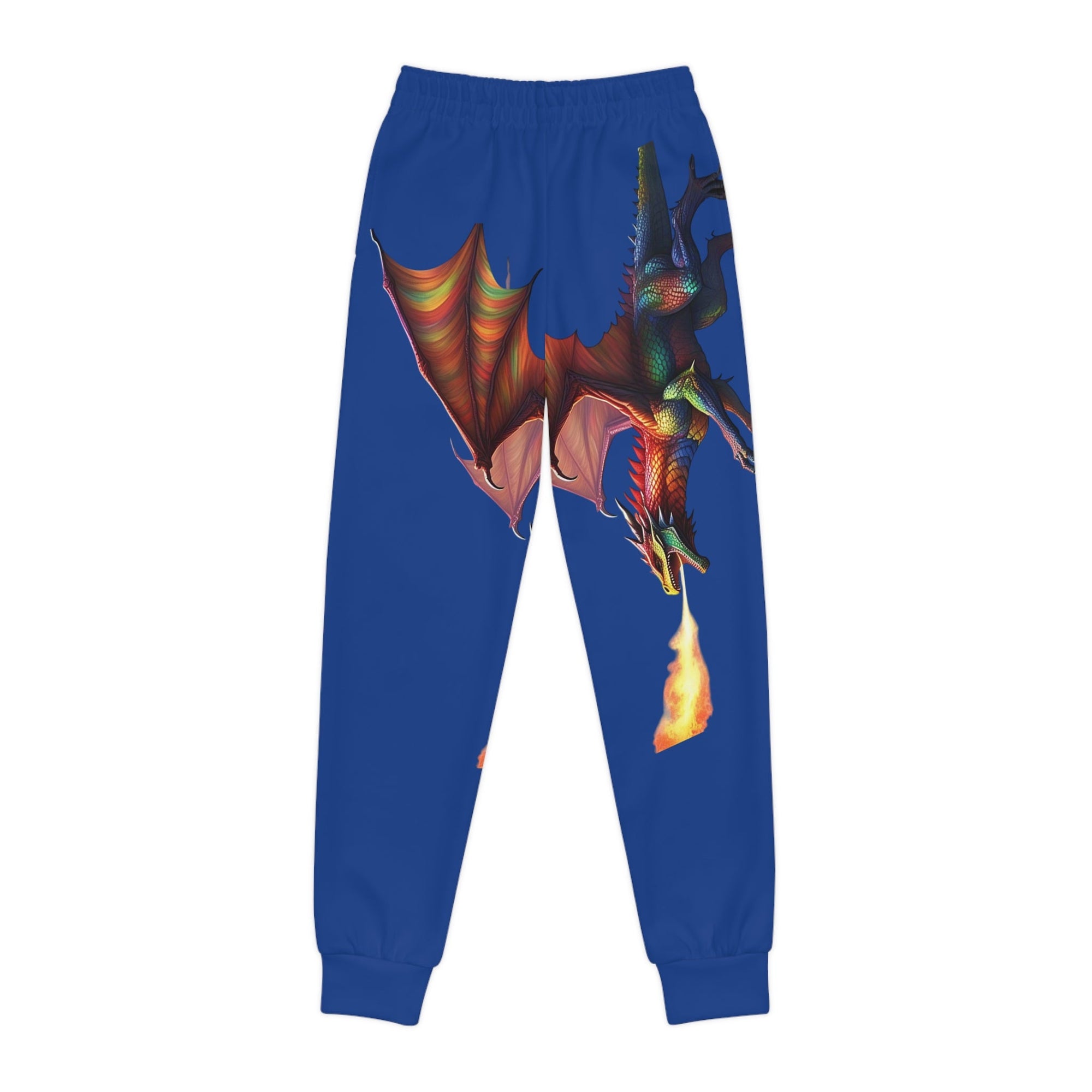 Youth Dragon Fire Joggers - Cool Blue Sportswear for Young Adventurers - S - Mart Shop Smart Treasures