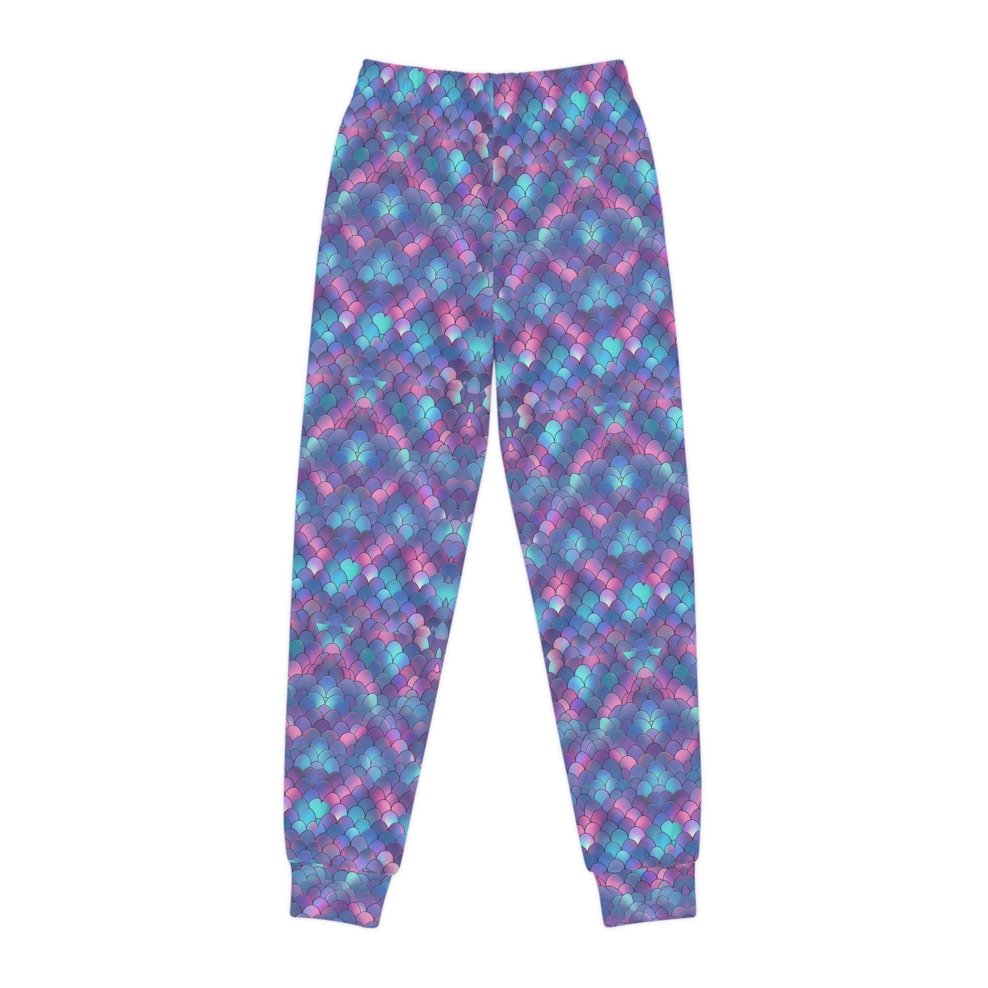 Youth Joggers with Colorful Geometric Pattern - Trendy Comfort for Active Kids - S - Mart Shop Smart Treasures