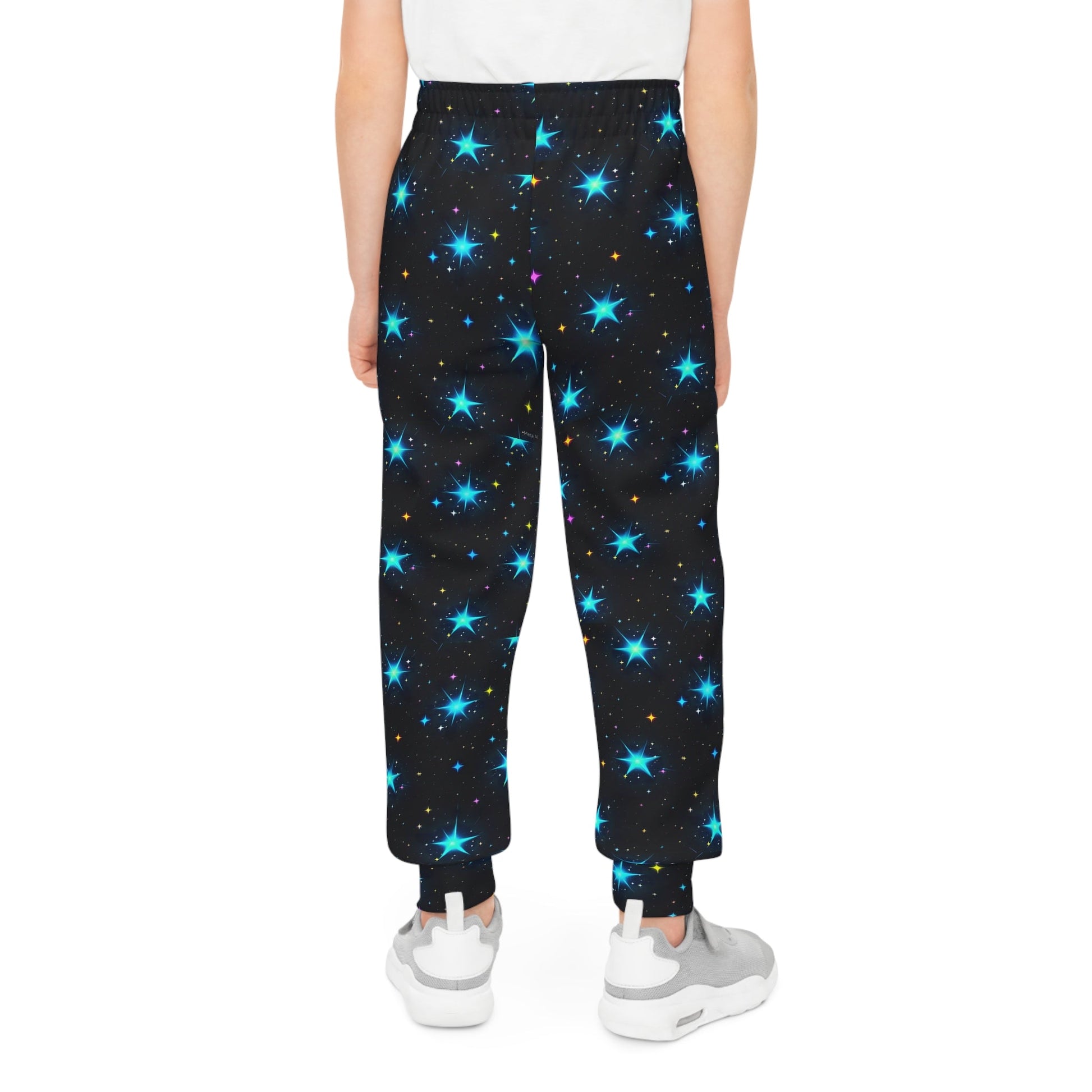 Youth Starry Night Joggers - Cozy Space-Themed Pants for Kids - S-Mart Shop Smart Treasures