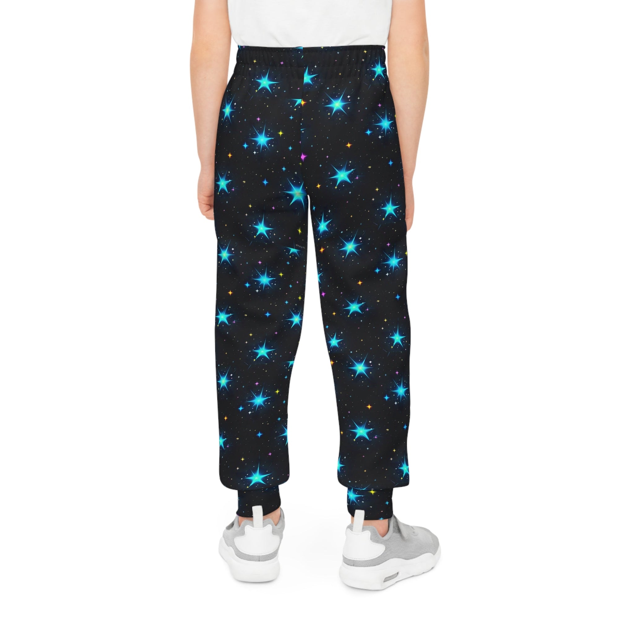 Youth Starry Night Joggers - Cozy Space - Themed Pants for Kids - S - Mart Shop Smart Treasures