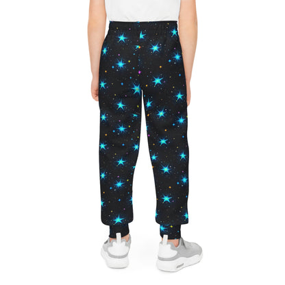 Youth Starry Night Joggers - Cozy Space-Themed Pants for Kids - S-Mart Shop Smart Treasures