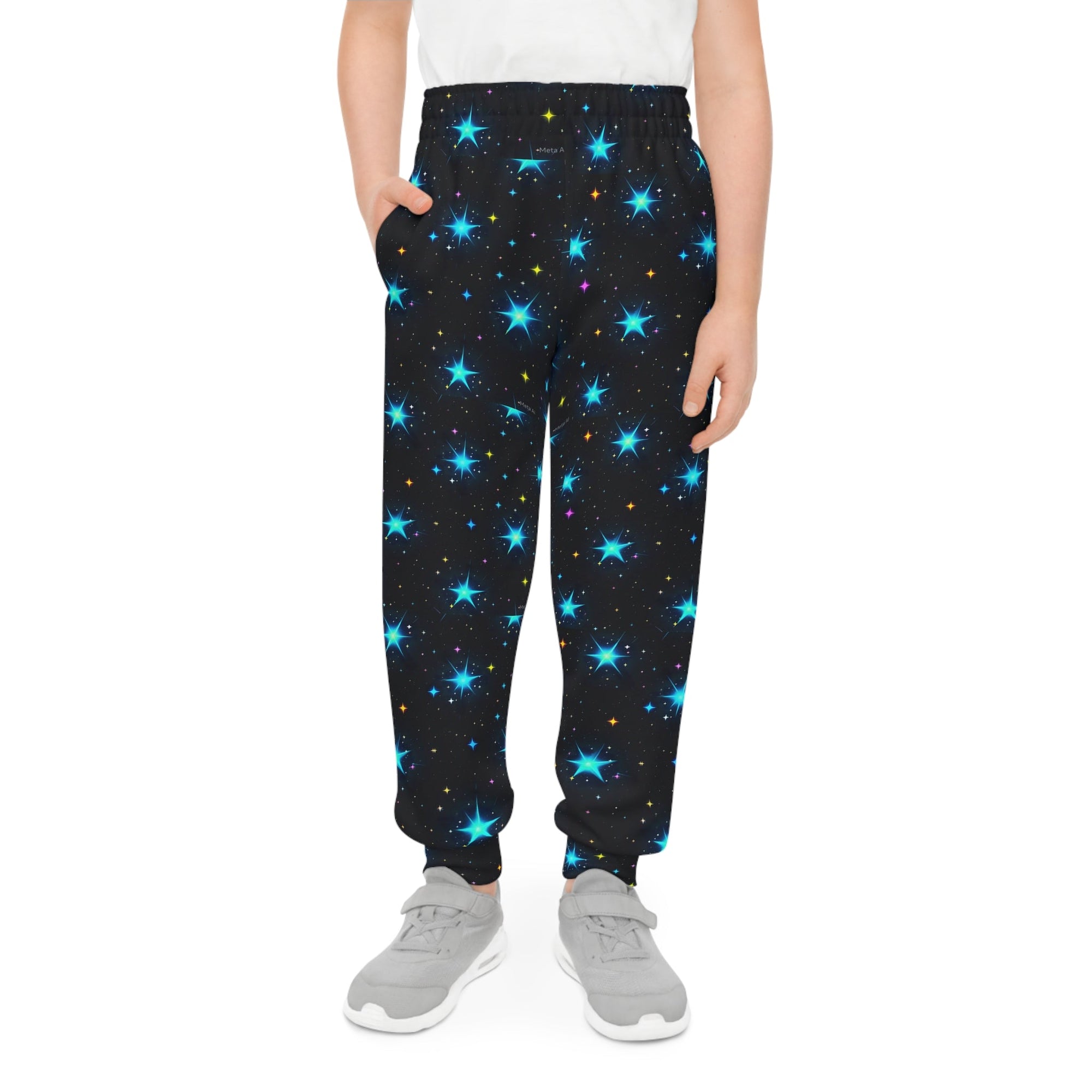 Youth Starry Night Joggers - Cozy Space - Themed Pants for Kids - S - Mart Shop Smart Treasures