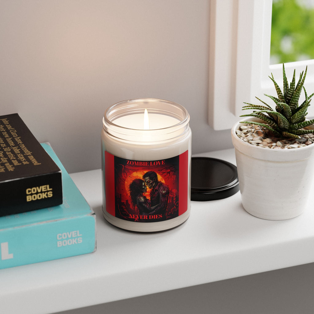 Zombie Love Scented Soy Candle - 9oz, Perfect for Halloween & Gothic Decor - S-Mart Shop Smart Treasures